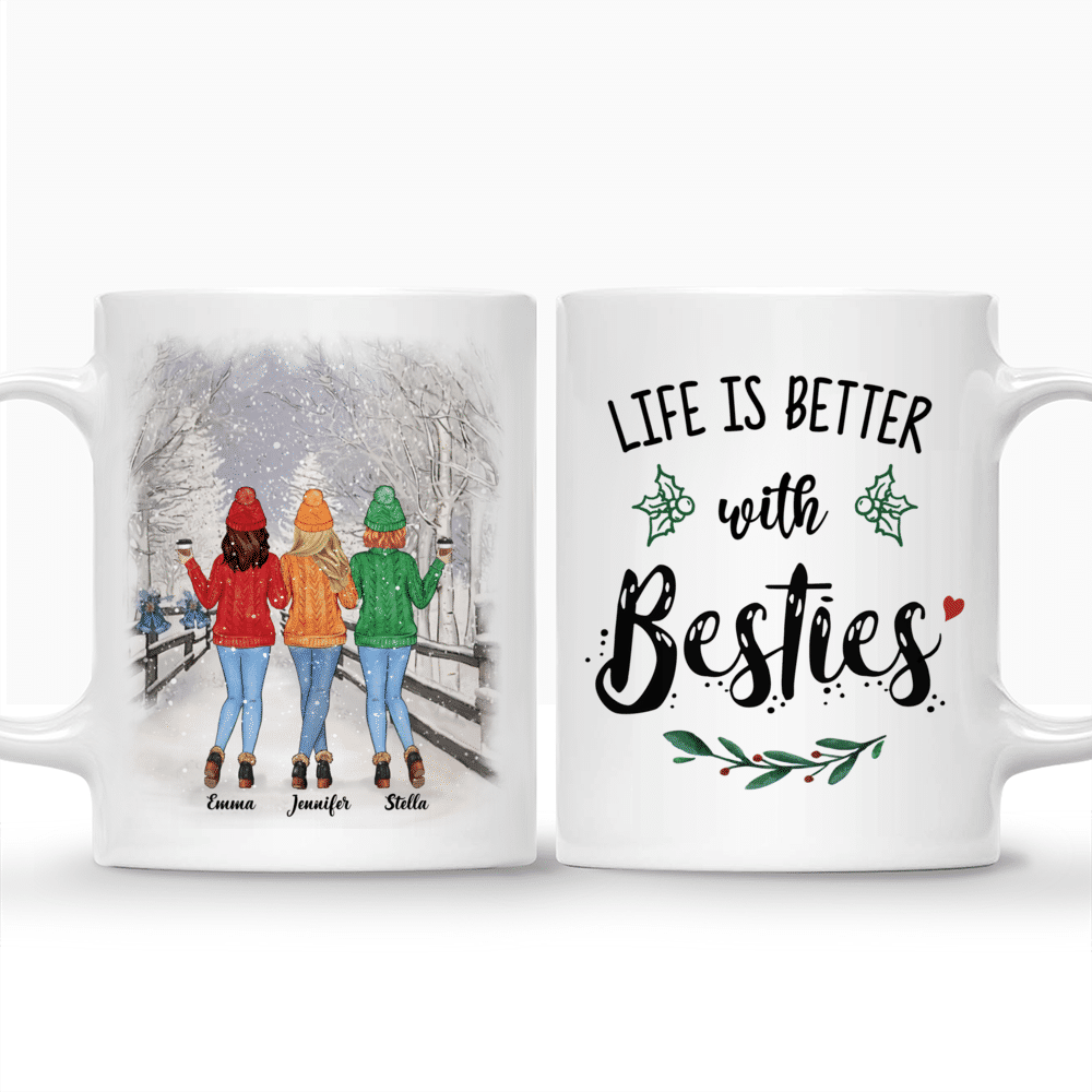 Personalized Mug - Winter Wonderland - Life Is Better With Besties - Up to 5 Ladies (2)_3