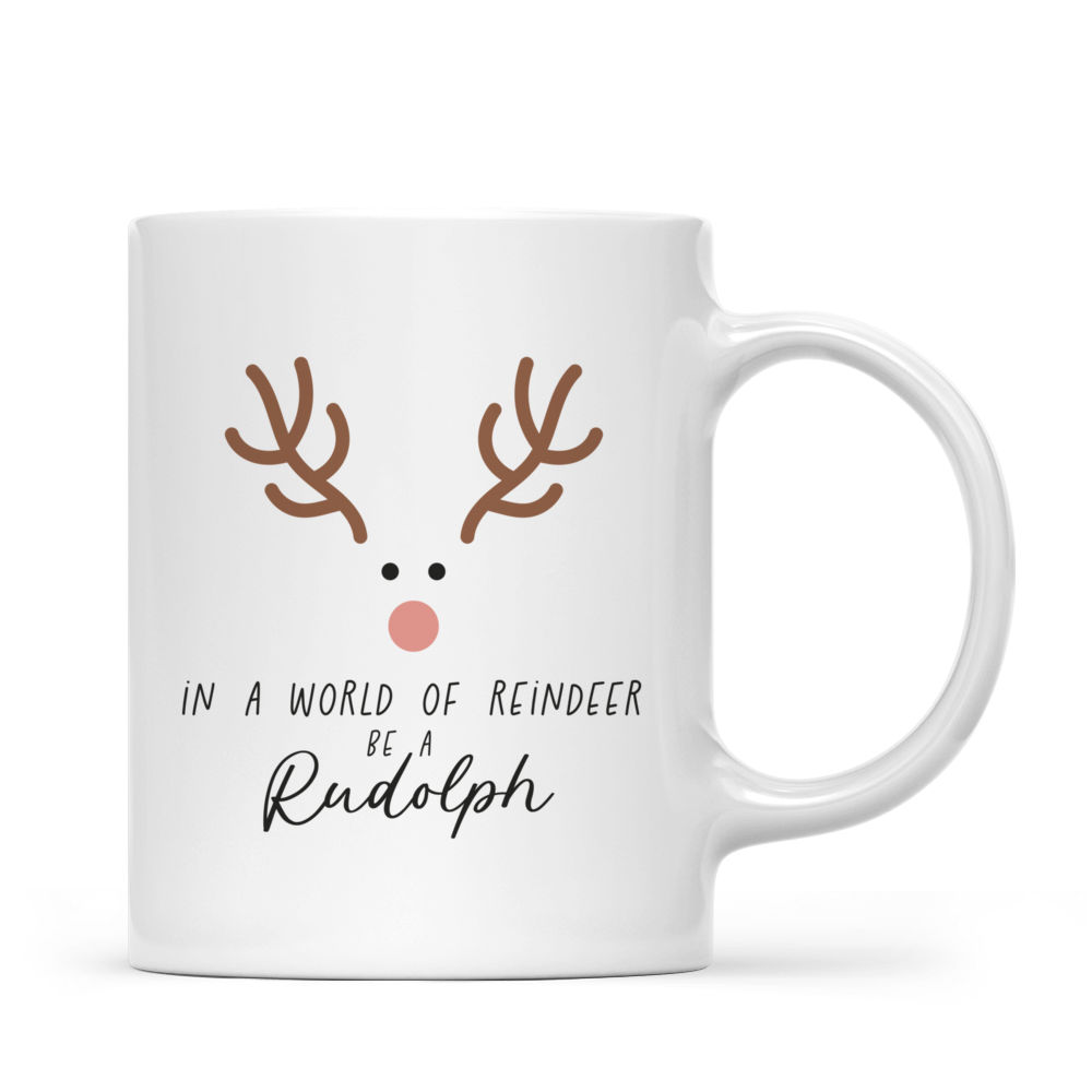 Personalized Girl Reindeer Mug