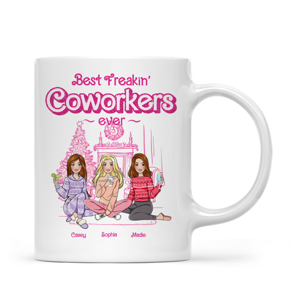 Coworkers Mug - Best Freakin Coworkers Ever (v3) - Farewell Gifts - Birthday Gifts, Christmas Gifts For Coworkers - Personalized Mug_3