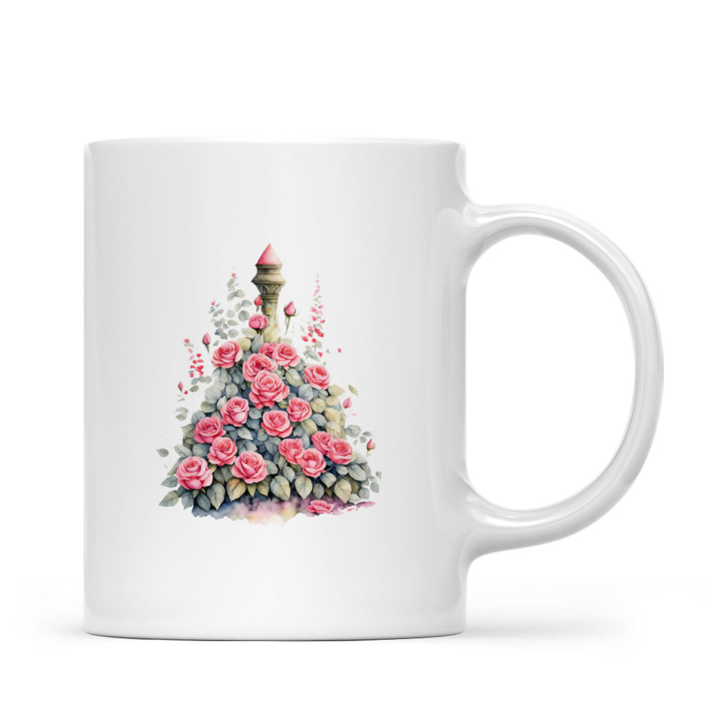 Rose Mug - Gifts for Flower Lovers - Custom Mug - Gifts For Bestie, Family, Friend, Parents, Grandparents, Sister, Son, Daughter, Girlfriend- Personalized Mug 40732	40733_2