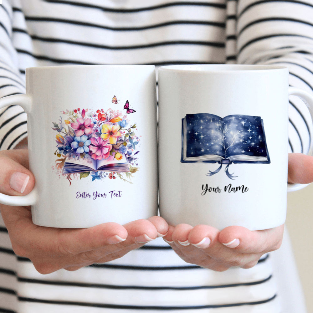 Magic Book Mug - knowledge is limitless - Gifts for book lovers - Custom Mug - Gifts For Bestie, Family, Friend, Parents, Grandparents, Sister, Son, Daughter, Girlfriend- Personalized Mug 40743	40744