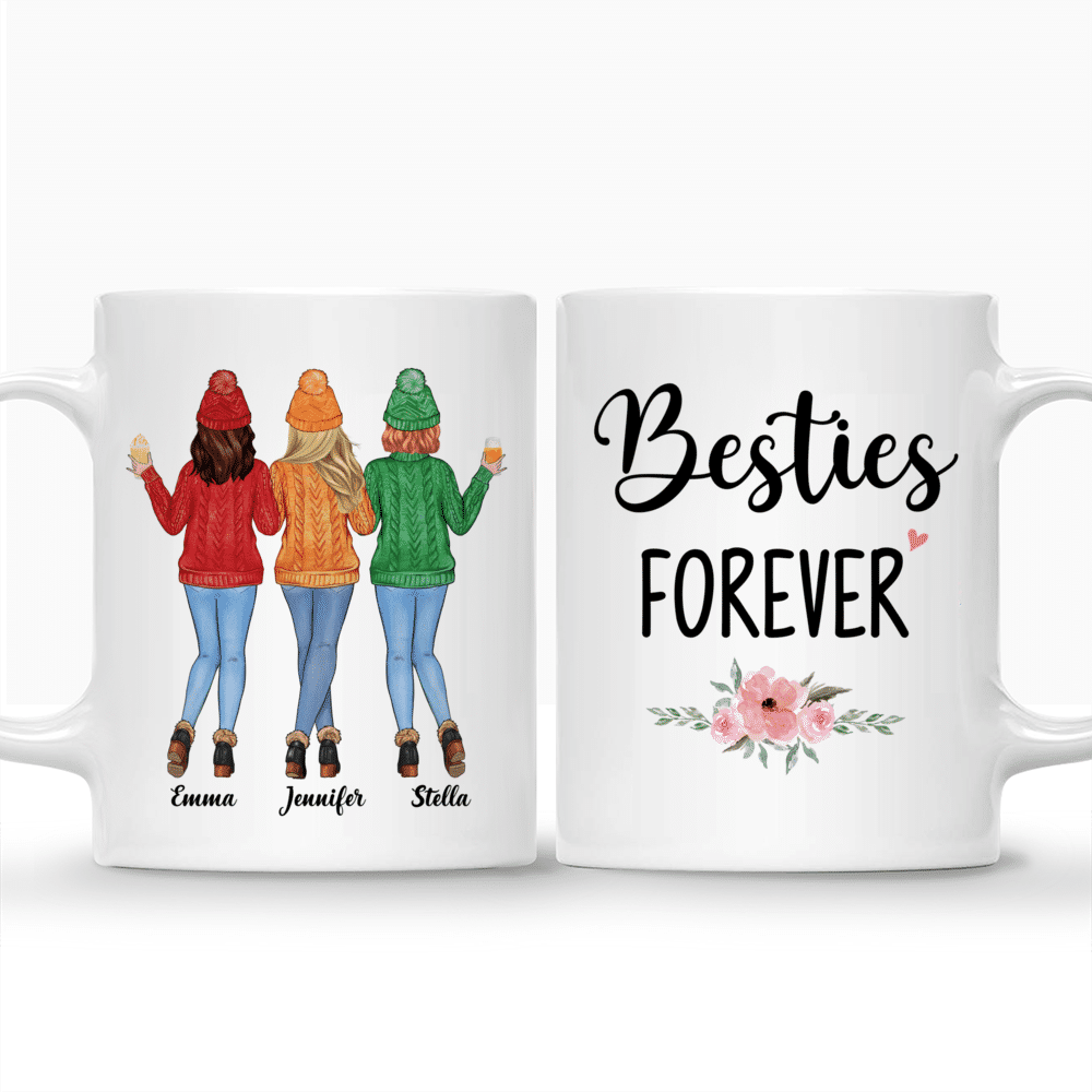 Sweater Weather Personalized Mugs - Besties Forever - Up to 5 Ladies_3