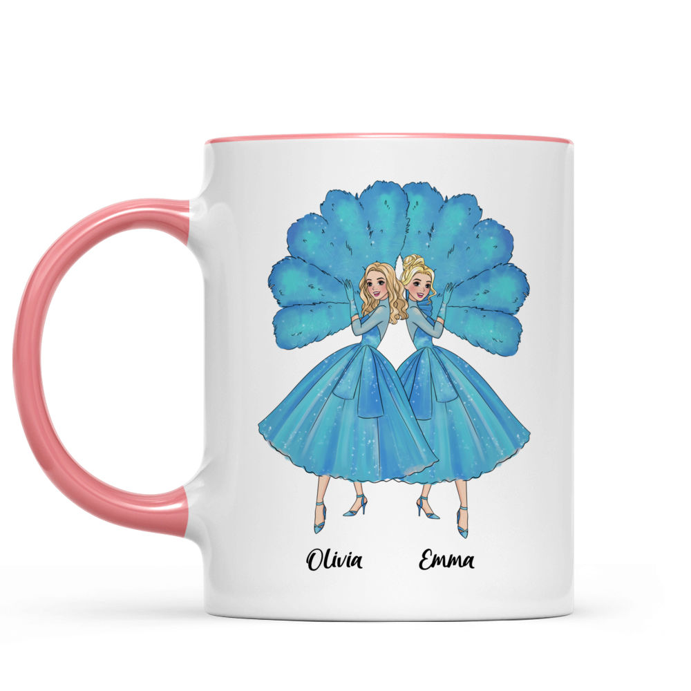 Personalized Mug For Sisters - Sisters Sisters - White Christmas - Up To 5 Woman, gift for her, gift for sisters (58095) - Personalized Mug_9