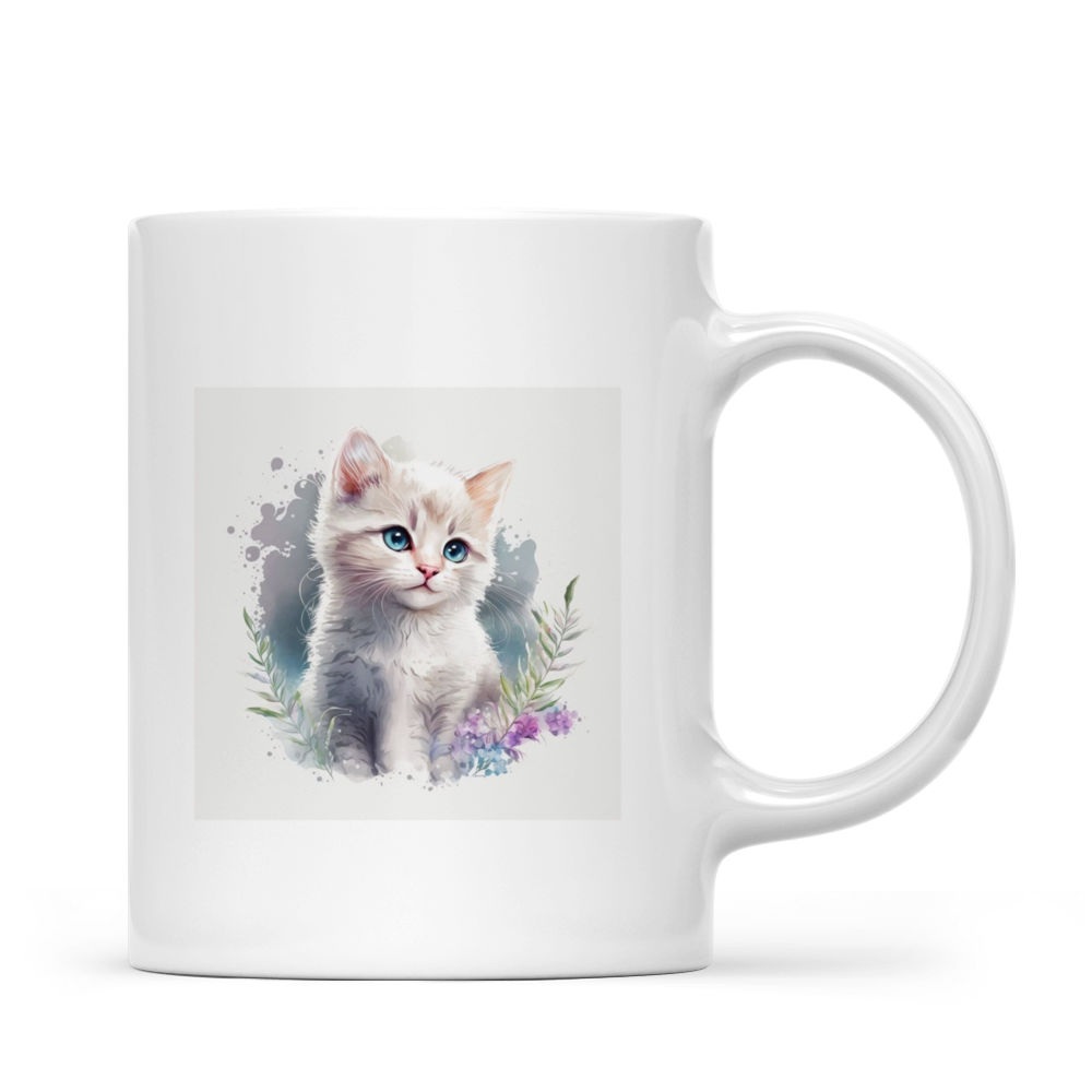 Cat Art Mug - Gifts For Bestie, Family, Friend, Parents, Grandparents, Sister, Son, Daughter, Girlfriend- Personalized Mug 40983	40982_2