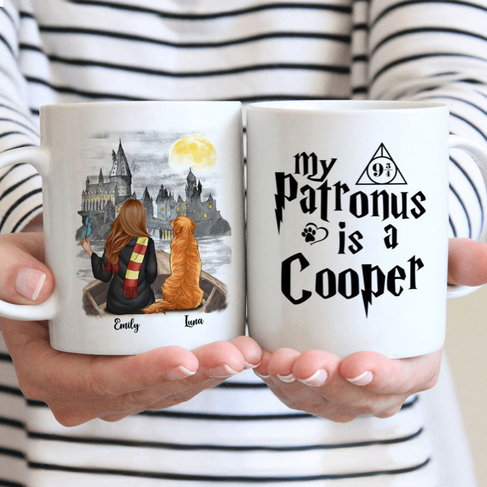 Personalized Mug - Hogwarts Mug - My Patronus is a (Y) - Dogs Lover Gift  Xmas 2023, Christmas Gifts