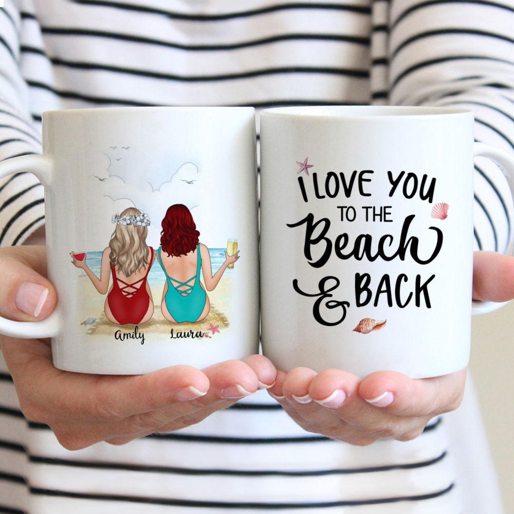 Personalized Mug - Beaches Girl - I Love You To The Beach And Back