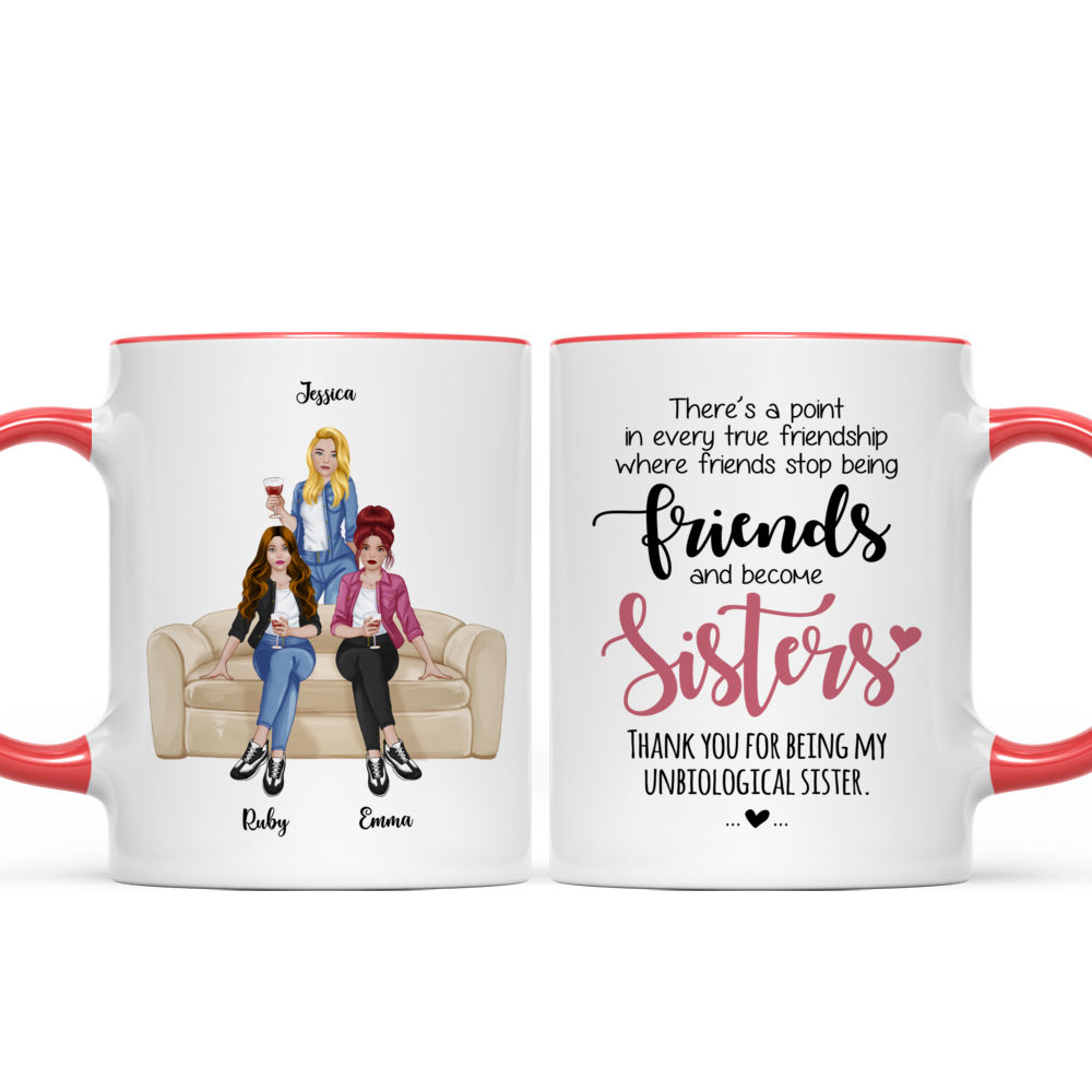 Personalized Mugs - There's a point in every true friendship where