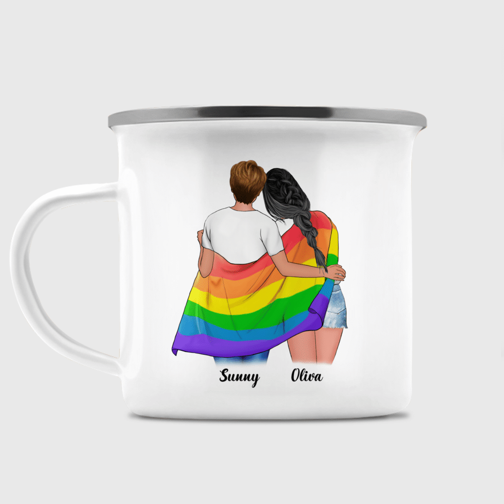Personalized Mug, Lesbian Couple, Gift for Pride Month, LGBT Couple —  GearLit