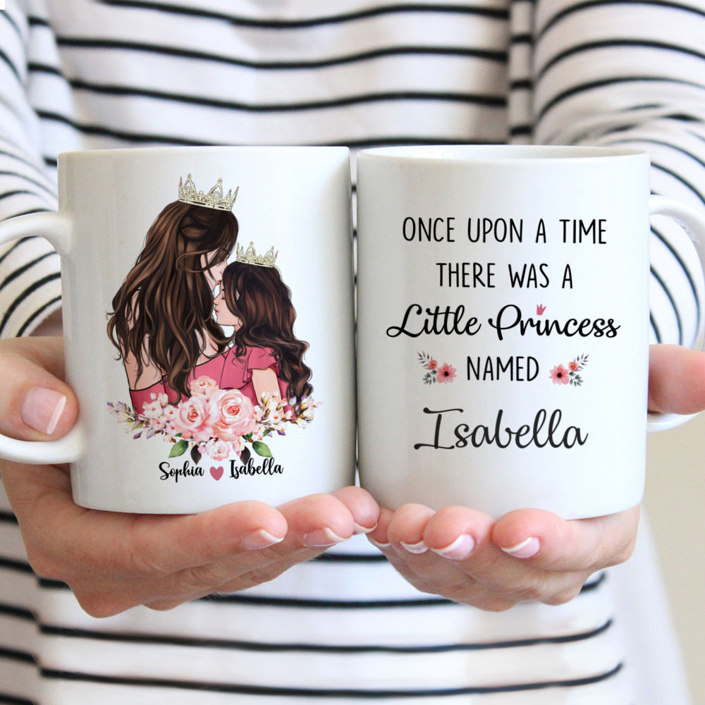 Personalized Mug - Mother & Little Princess - Once upon a time there was a little princess