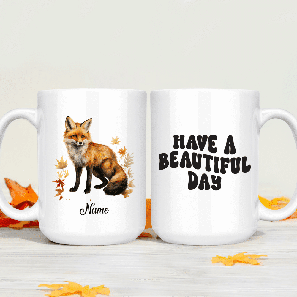 Foxblossom Co. Personalized Glass Mug