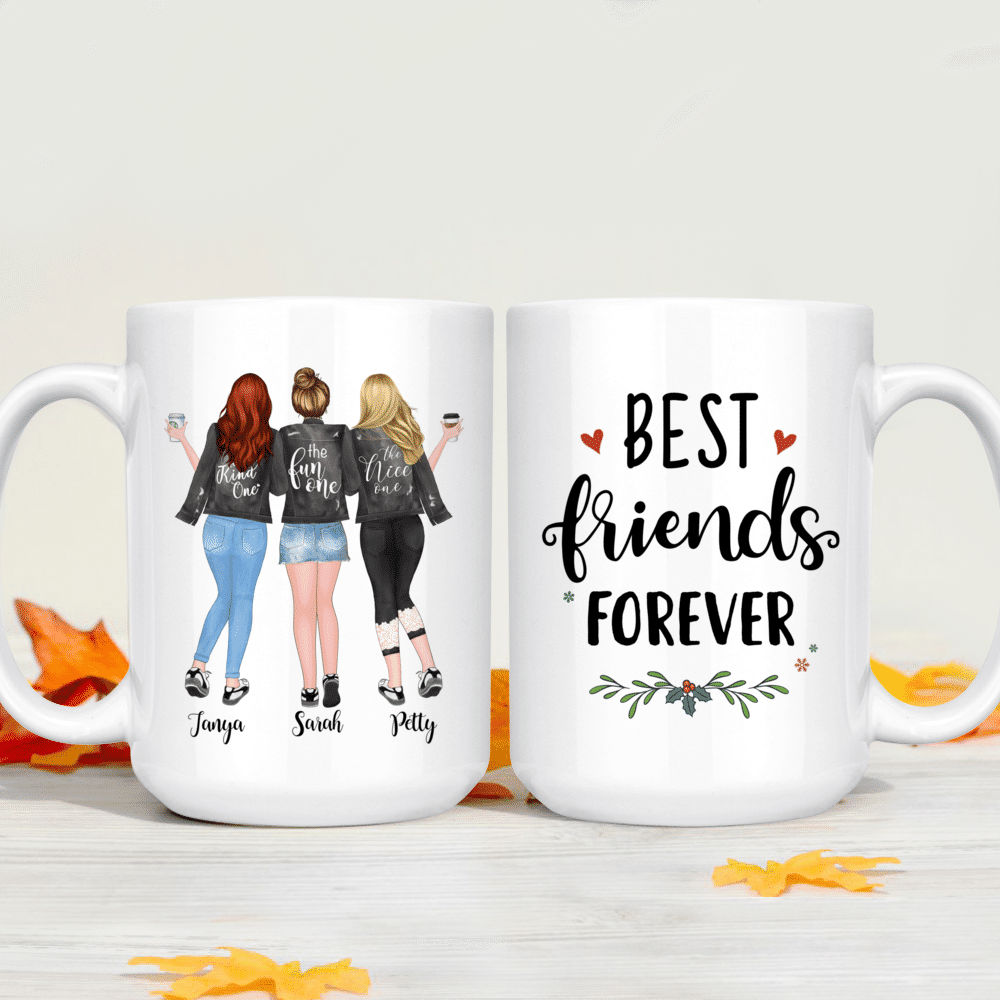 Personalized Mug - Up to 5 Girls - Best friends forever