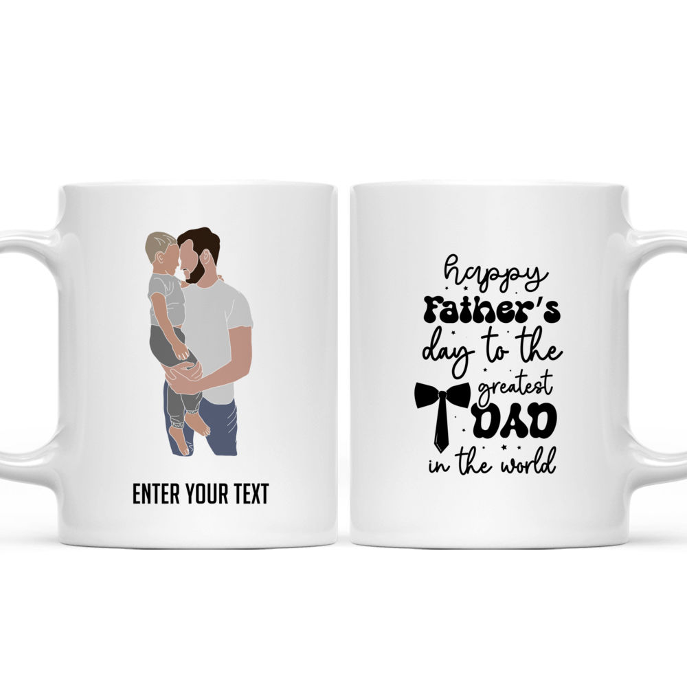 Happiness Is Being A Dad Grandpa And Great Grandpa Ceramic Mug