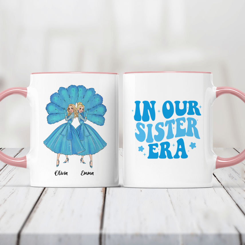 Personalized Mug For Sisters - Sisters Sisters - White Christmas - In our sister era - Personalized Mug_6