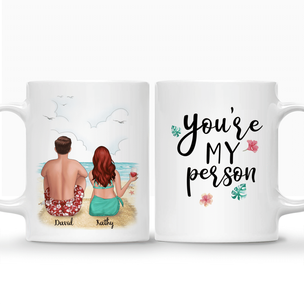 Personalized Mug - Beach Couple - You Are My Person_3