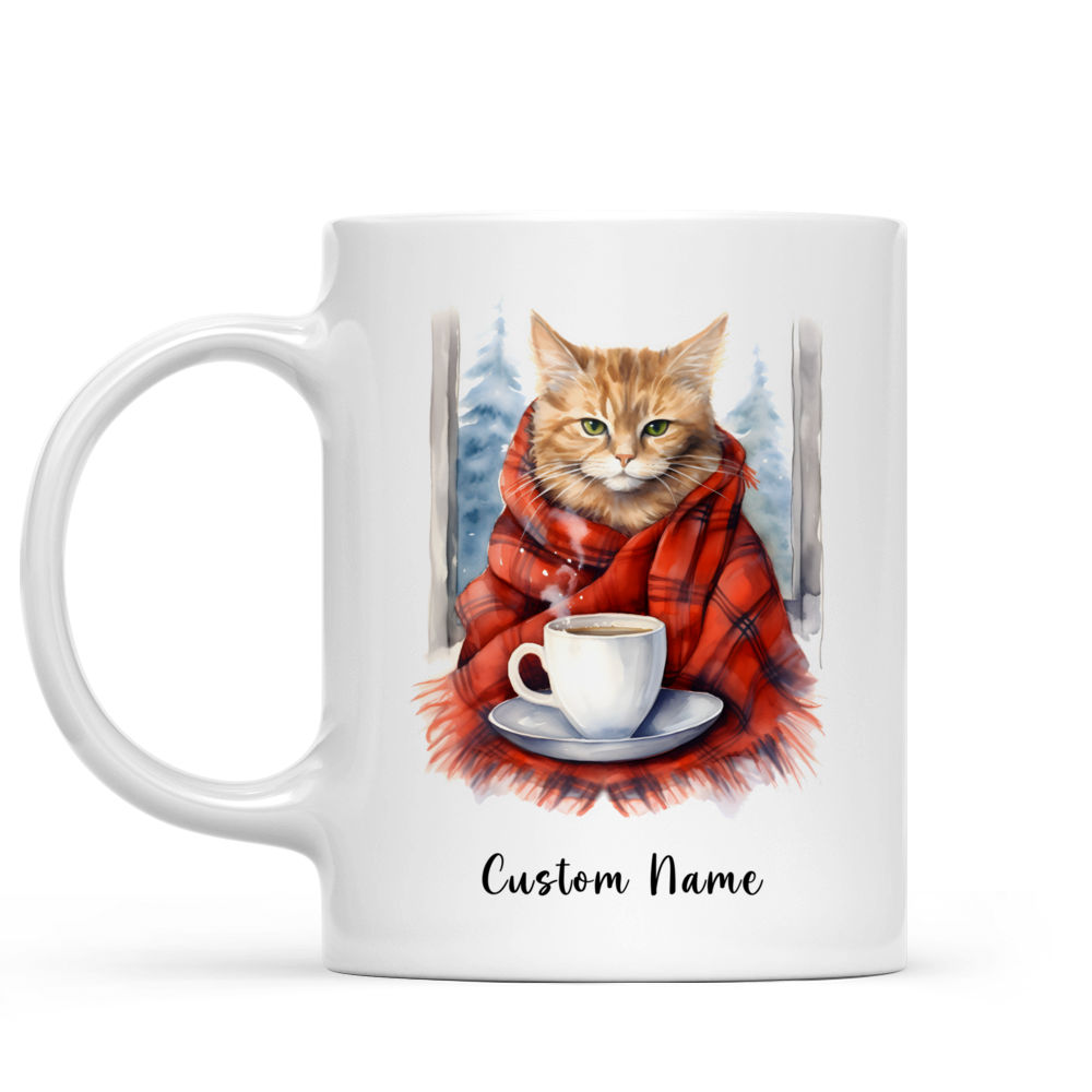 Cat Mug - Cat With Coffee Mug - Funny Cat Mug - Custom Mug - Gifts For Family, Friend, Colleagues, Cat Lovers, Coffee Lovers - 42128 42132_1