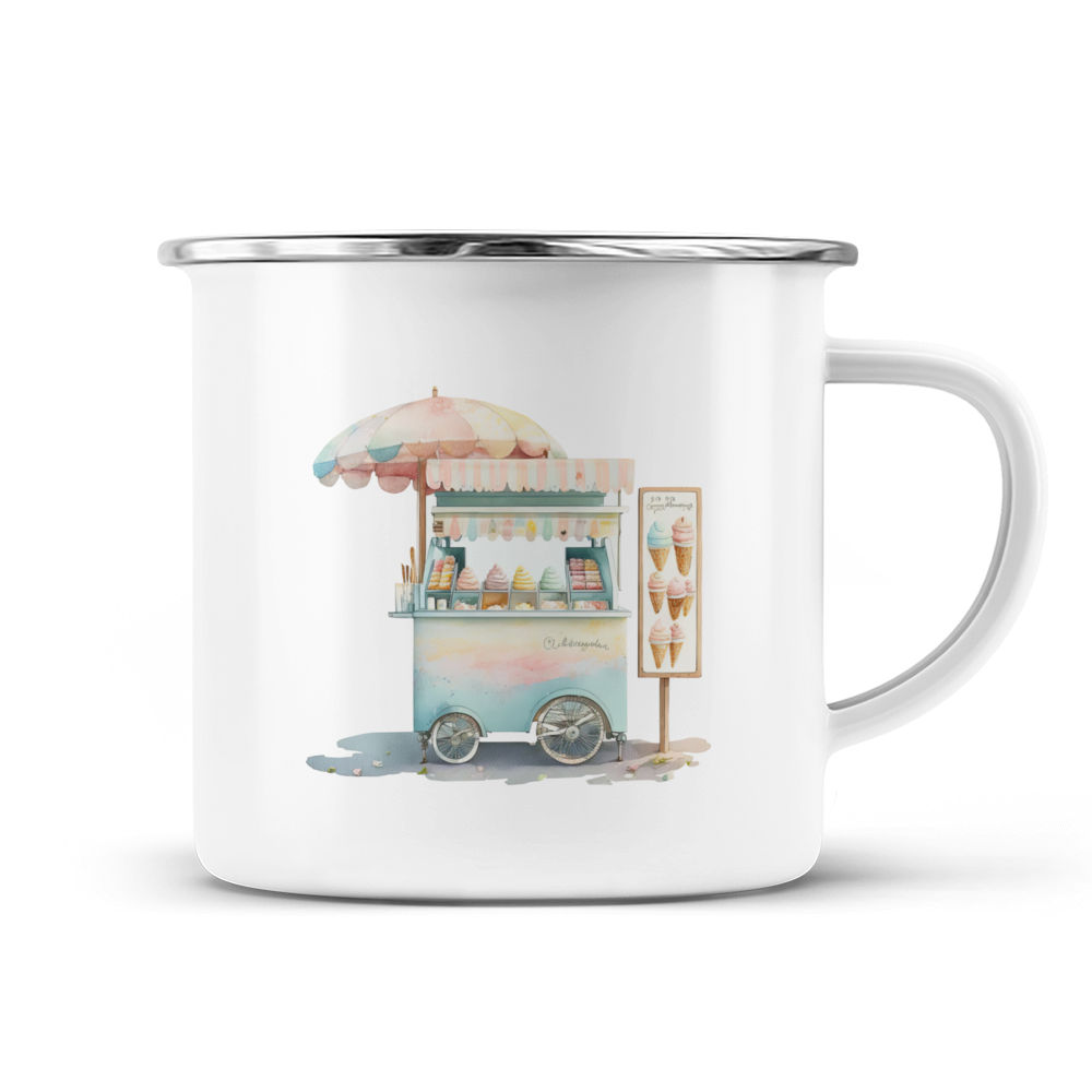 Food Mug - Ice Cream Dessert Mug - Ice Cream Stand Sweets Storefront Mug -  Custom Mug - Gifts For Bestie, Family, Sister, Cousin, Friends, Lovers