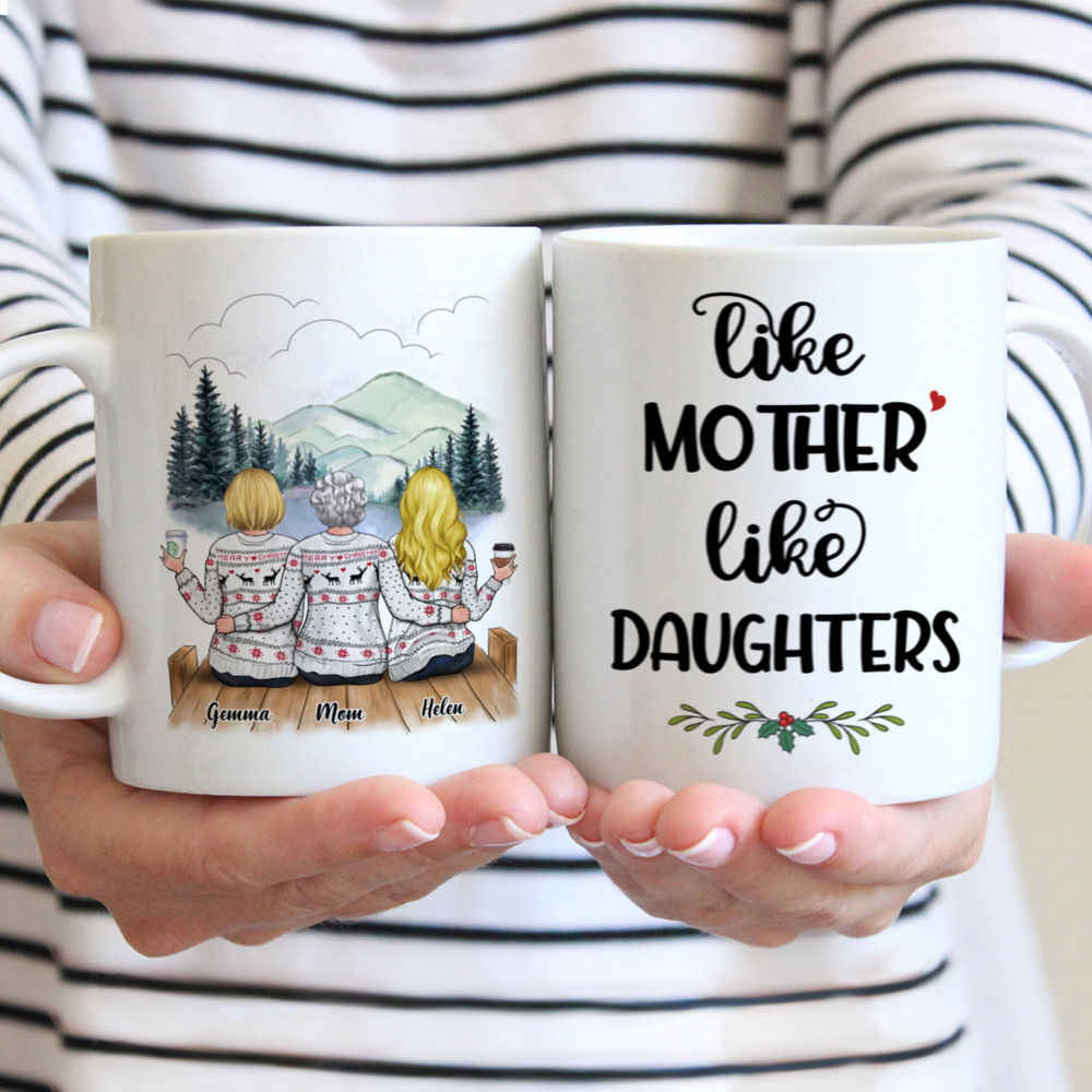 Mother & Daughter Personalized Mug - Like Mother Like Daughters