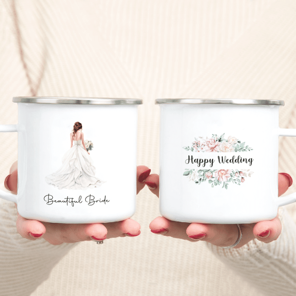 Personalized bride and groom mug - Wedding gift - Bride and groom -  Christmas - Valentine's Day – LES CREAS D'ANITA