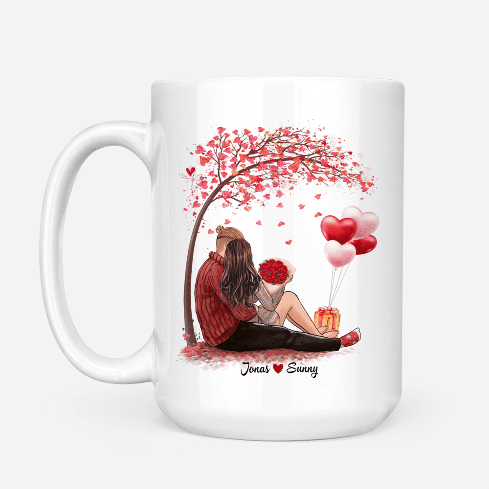 Valentine Couple - Mug - My favorite place is inside your hug_1