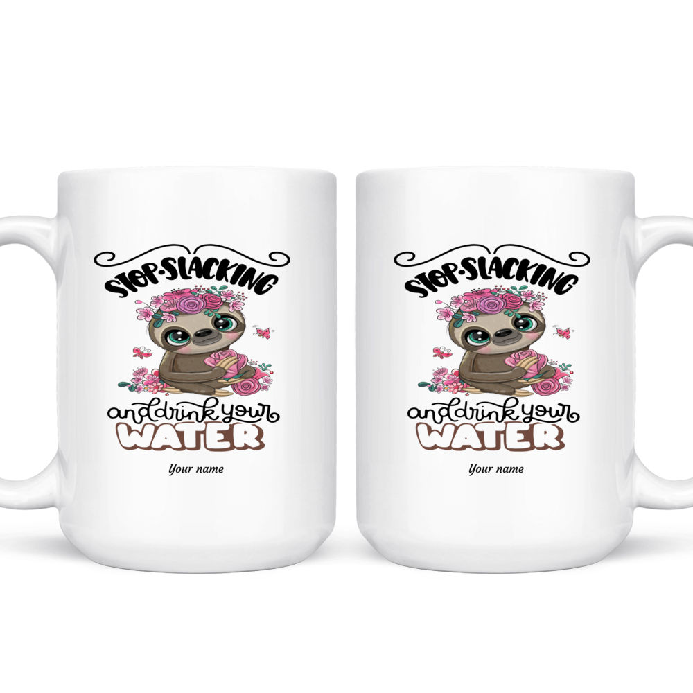 Thumbs Up Sloth Self Stirring Mug