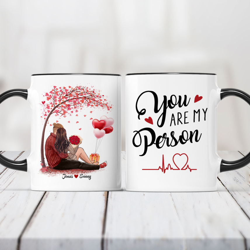 You're My Favorite - Personalized Couple Mug, Sunflowerly