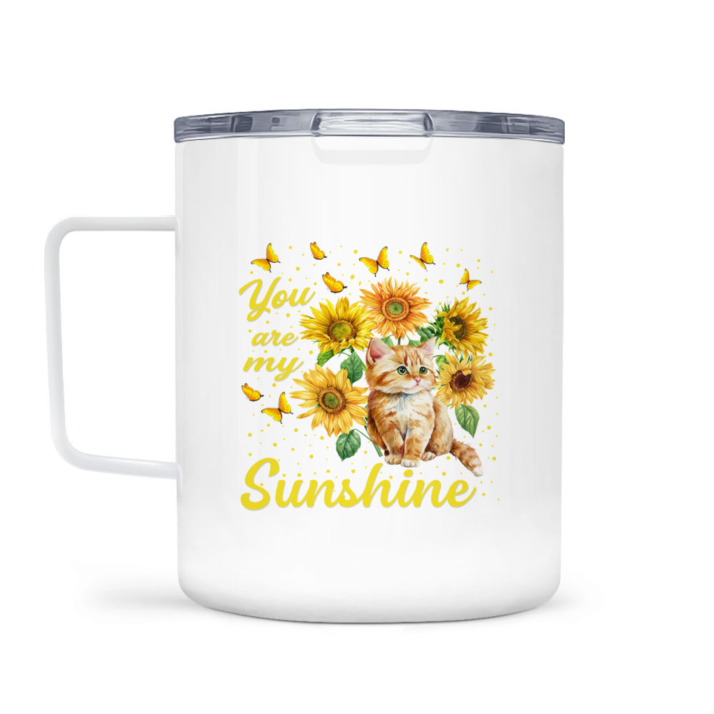 Cats Make Me Happy 14 oz Travel Mug – I love Veterinary