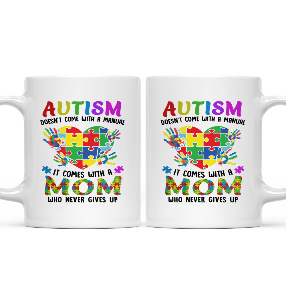 Autism Mama Bear And Cub Ceramic Coffee Mug - Autism Awareness Gift -  Berkley Rose Collection