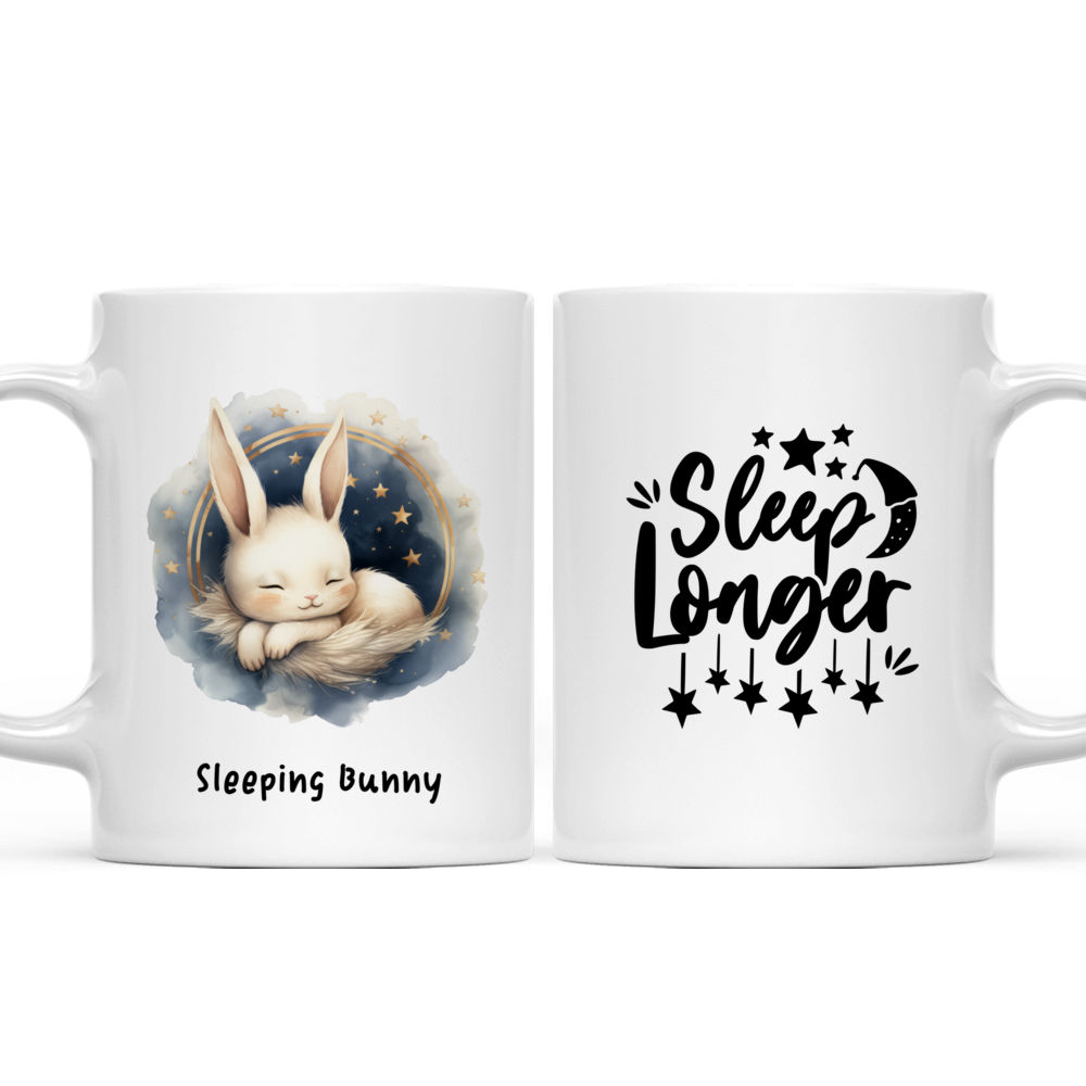 Sleeping Rabbit Mug - Cute Bunny Sleeping Mug - Custom Mug - Gifts For Bestie, Family, Sister, Cousin, Friends, Lovers-  Personalized Mug - 42470 42471