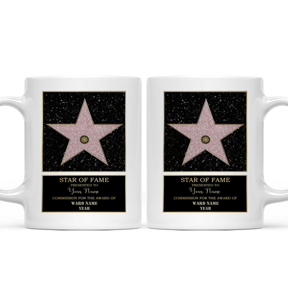 Hollywood star mug - Personalized Hollywood Star mug, Walk of Fame Coffee mug, Movie Award mug, Star Award tea cup, Hollywood Celebrity mug42510_6