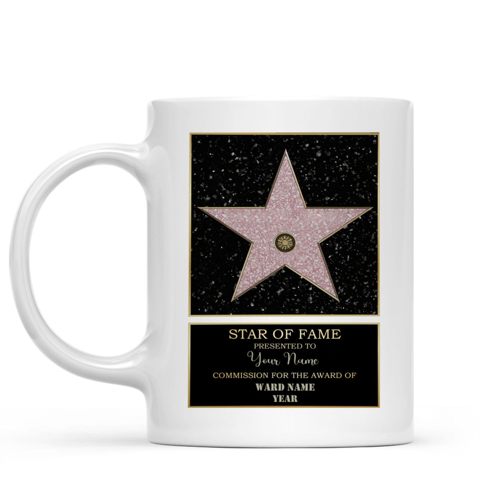 Hollywood star mug - Personalized Hollywood Star mug, Walk of Fame Coffee mug, Movie Award mug, Star Award tea cup, Hollywood Celebrity mug42510_4