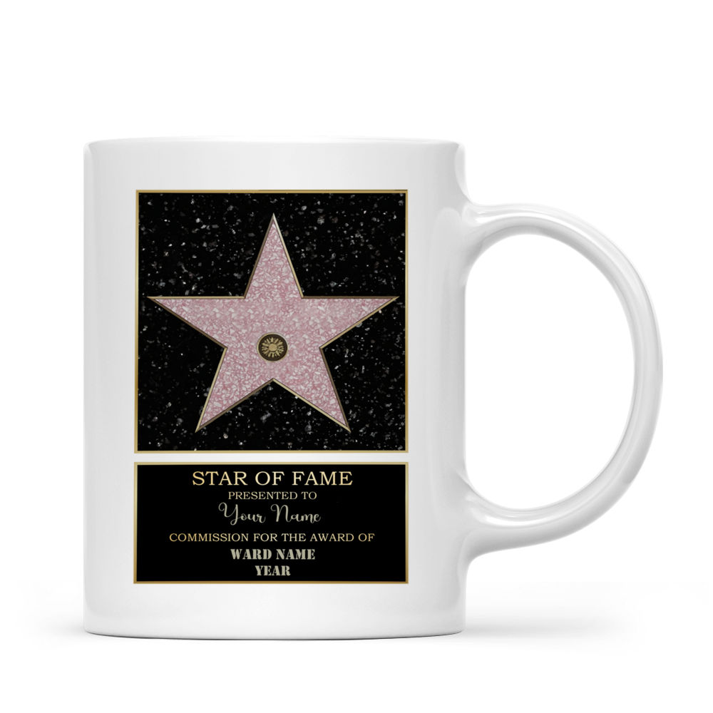 Hollywood star mug - Personalized Hollywood Star mug, Walk of Fame Coffee mug, Movie Award mug, Star Award tea cup, Hollywood Celebrity mug42510_5