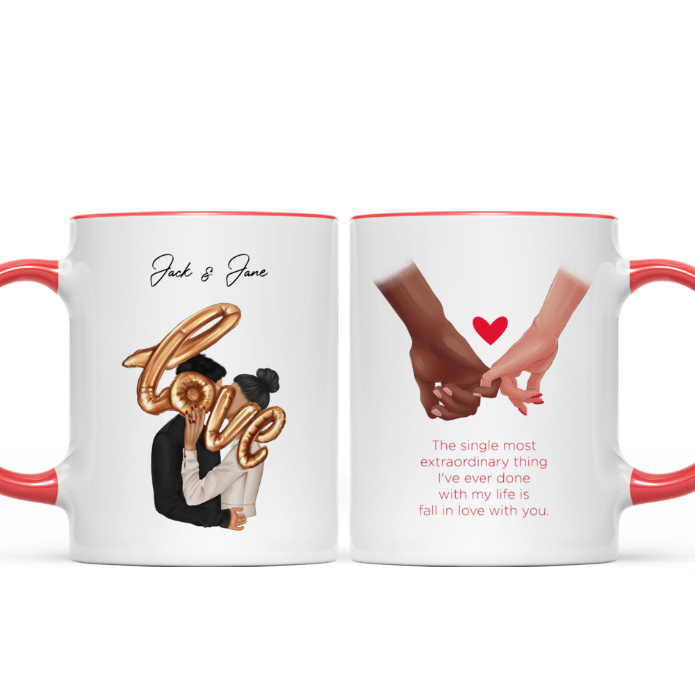 Valentine Mug - Couple Mug - Wedding Mug - Custom Mug - Gifts For Family,  Lovers, Husband, Wife, Friends- Personalized Mug - 42585 42587