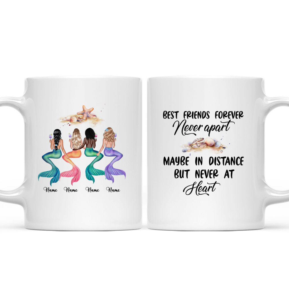 Mermaid Mug - Personalized Mermaid Girls Mug, Best Friends Forever Never apart Mug, Mug Lovers Gift for Friends 42578_7