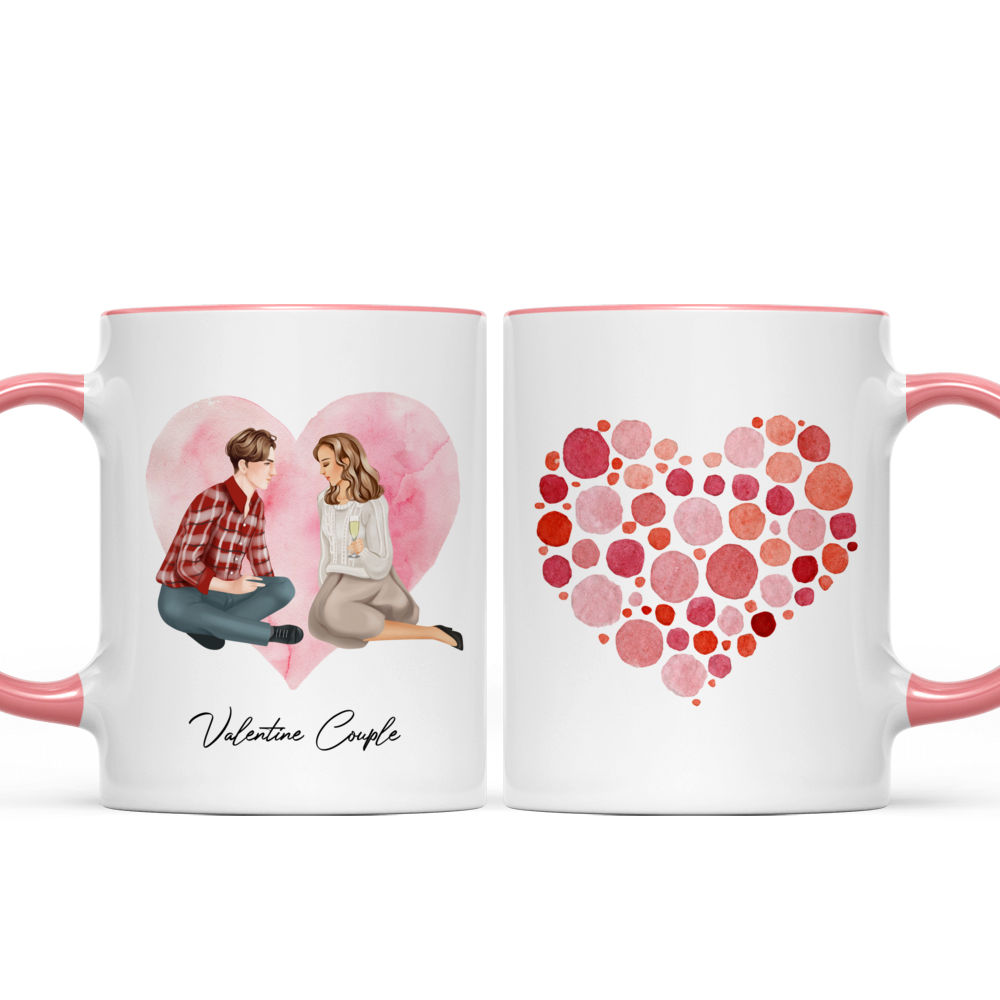 Personalized Couple Mug Custom Valentines Day Victorian Lovers Mug Gift for Couple  Gift for Him and