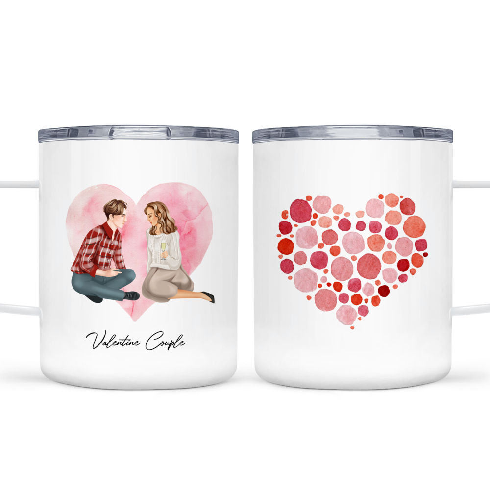 Personalized Couple Mug Custom Valentines Day Victorian Lovers Mug Gift for Couple  Gift for Him and