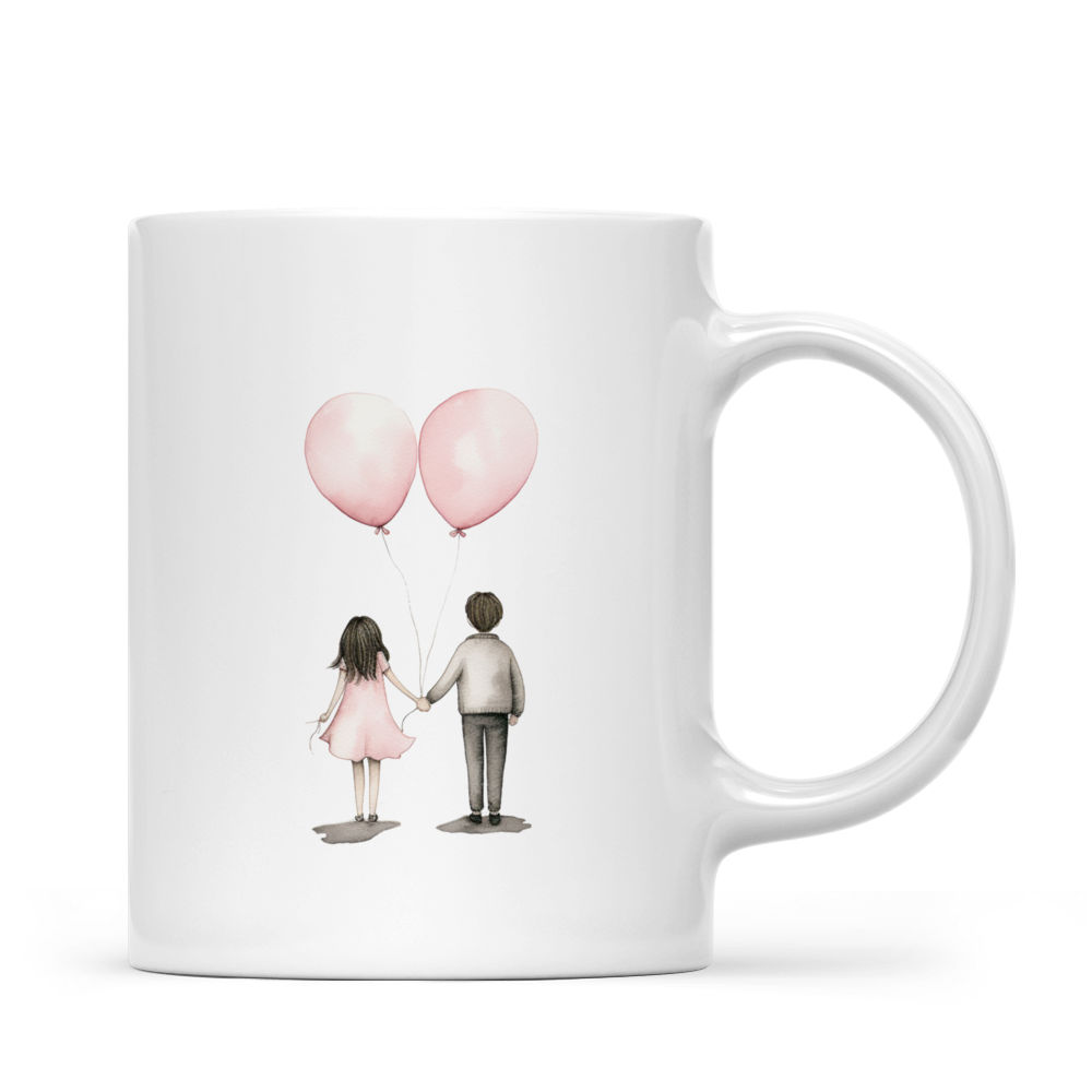 Valentine Mug - Couple Mug - Wedding Mug - Custom Mug - Gifts For Family,  Lovers, Husband, Wife, Friends- Personalized Mug - 42585 42587