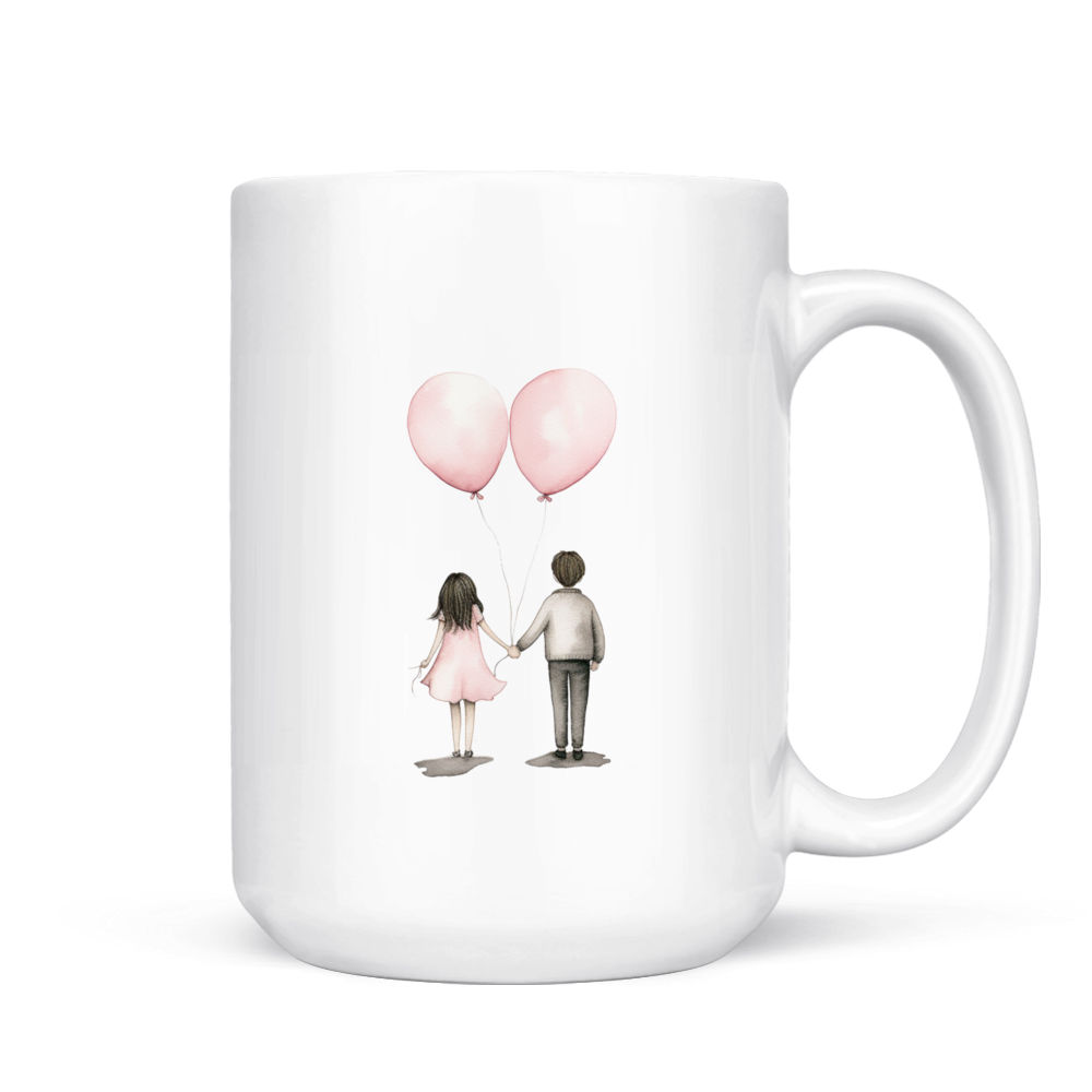 Valentine Mug - Couple Mug - Wedding Mug - Custom Mug - Gifts For Family,  Lovers, Husband, Wife, Friends- Personalized Mug - 42585 42587