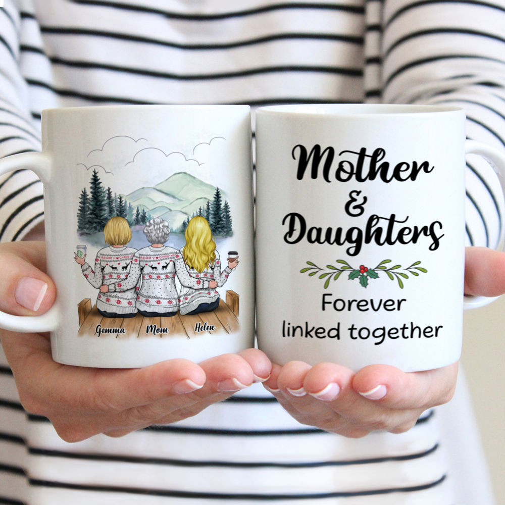 Custom Cups - Mother & Daughters Forever Linked Together