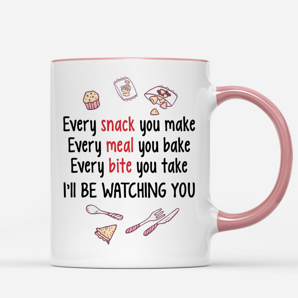 Personalized Girl & Dogs Mug - I'll Be Watching You Custom Mug_2