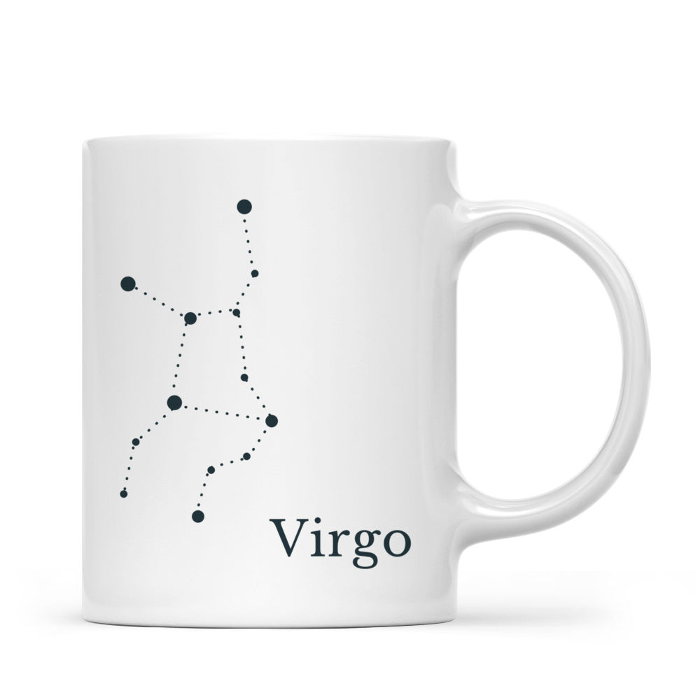 Zodiac Mug - Constellations Mug - Celestial Flowers Mug - Gifts For Family, Zodiac Lovers, Girlfriend, Colleagues, Friends - Custom Mug - 42763 42764_2