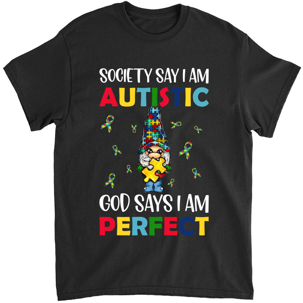 Autism Awareness Shirt - God Says I Am Perfect Shirt Autism Awareness Shirt - God Says I Am Perfect Shirt