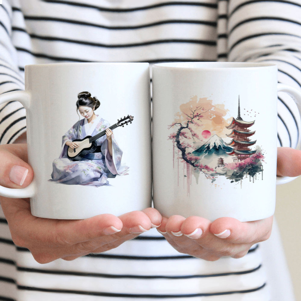 Japan Mug - Japanese Geisha Mug - Custom Mug - Gifts For Family, Lovers, Husband, Wife, Friends-  Personalized Mug - 42815 42824