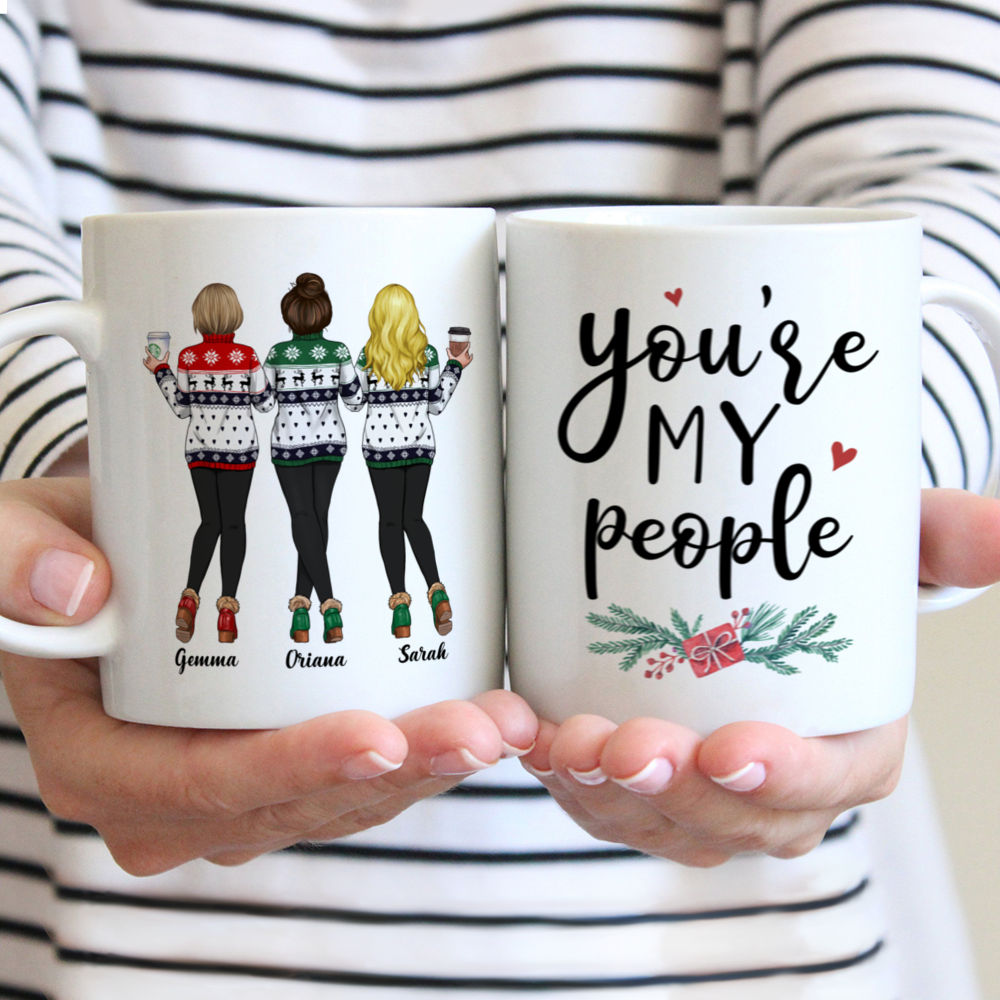 Personalized Mug - Best friends - You're My People - Winter