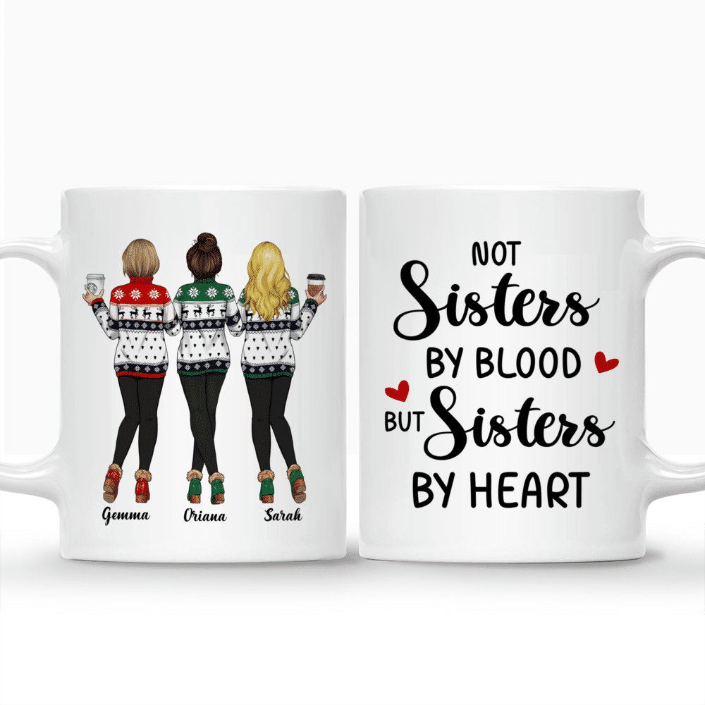 Personalized Mug - Best friends - Not sisters by blood but sisters by heart - Winter_3