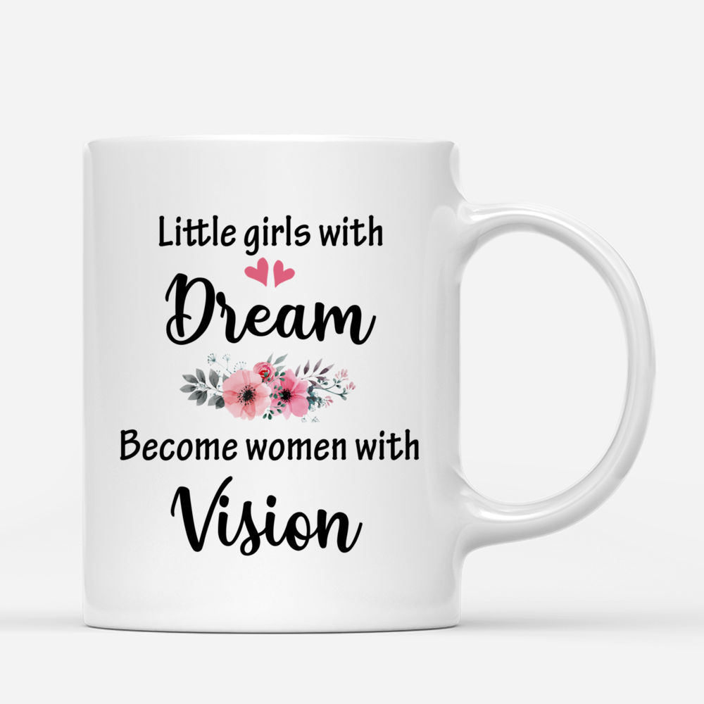 Personalized Mug - Boss Lady - Little girls with dreams become women with vision_2