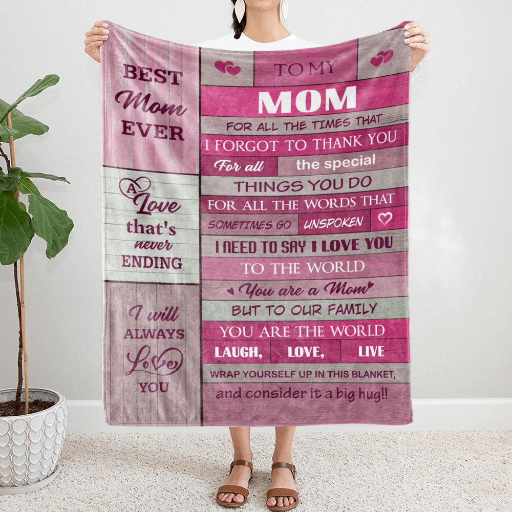 Personalized Blanket - Daughter and Mother Blanket - To My Mom - Gift For Mom, Daughter, Sister, Bestie