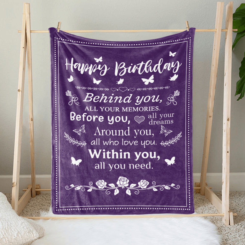 Personalized Blanket - Birthday Blanket - Blanket - Happy Birthday, behind you all your memories_11