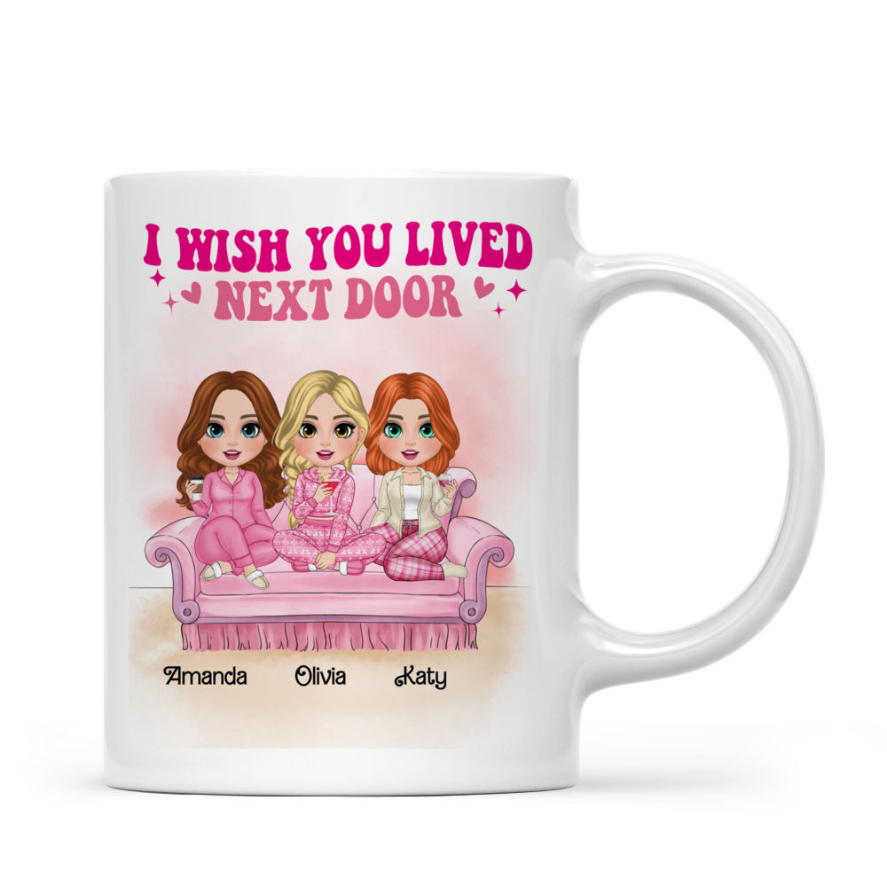 Personalized Mug - Sisters Mug - I wish you lived next door (v2)_2