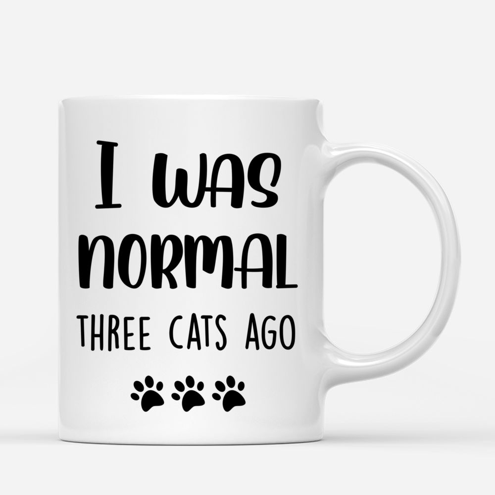 Personalized Mug - Crazy Cat Parent - - I was normal three cats ago_2