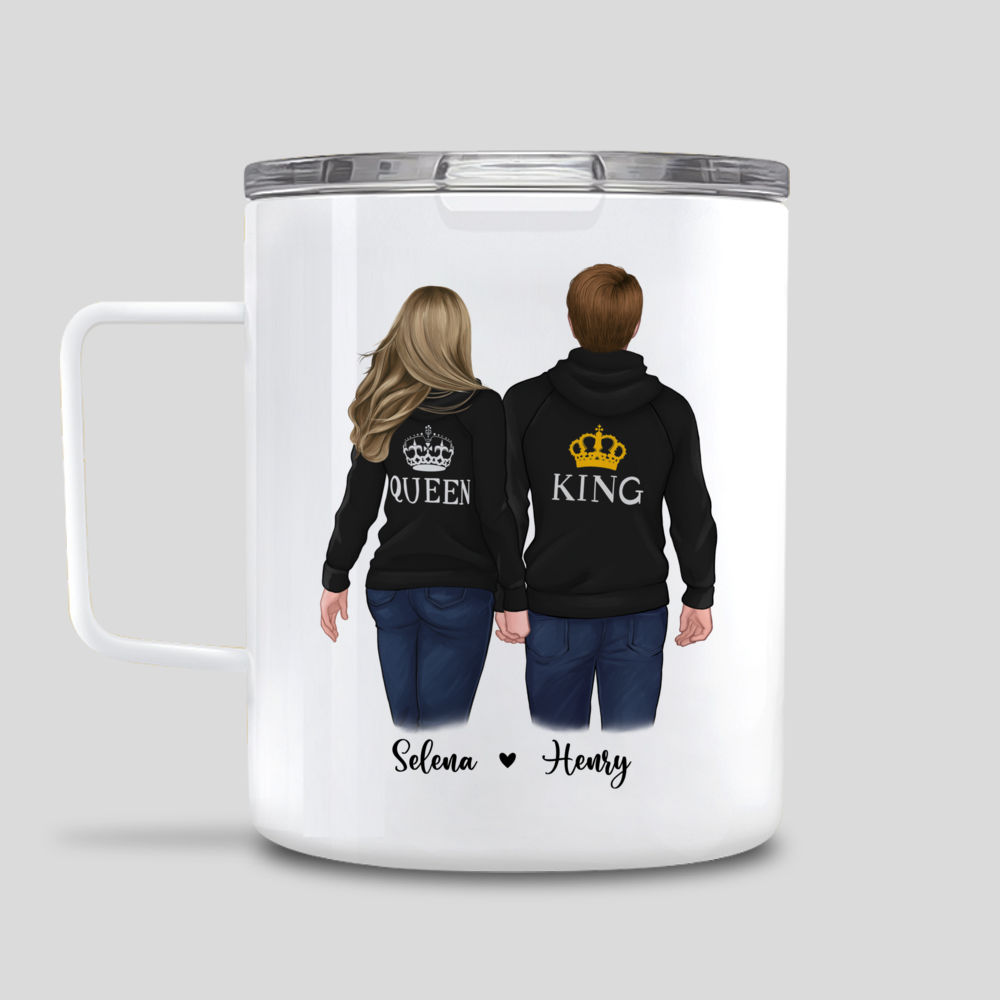 Personalized Mug - Hoodie Couple - 5 Things You Should Know About My Wife - Couple Gifts, Valentine's Day Gifts For Wife, Gifts For Wife_1